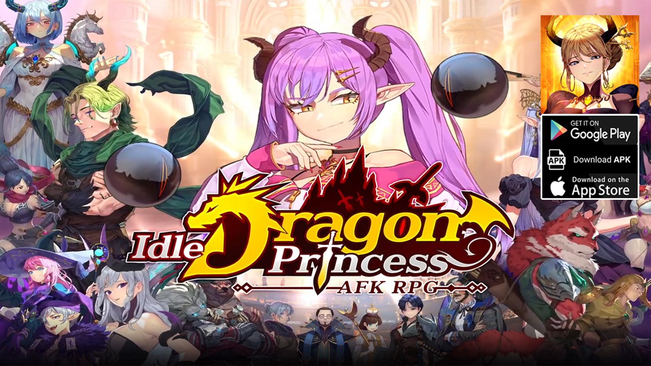 Idle Dragon Princess Gameplay Android iOS | Idle Dragon Princess AFK RPG Game by Wemade Connect 