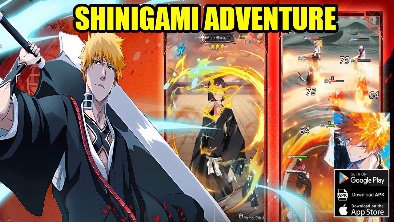 Shinigami Adventure Gameplay Android iOS APK | Shinigami Adventure Mobile Bleach Idle RPG Game by VLD Apps 