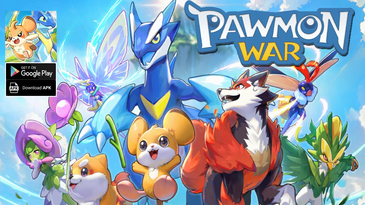 Pawmon War Gameplay Android | Pawmon War Mobile Strategy Game by SkyRise Digital 