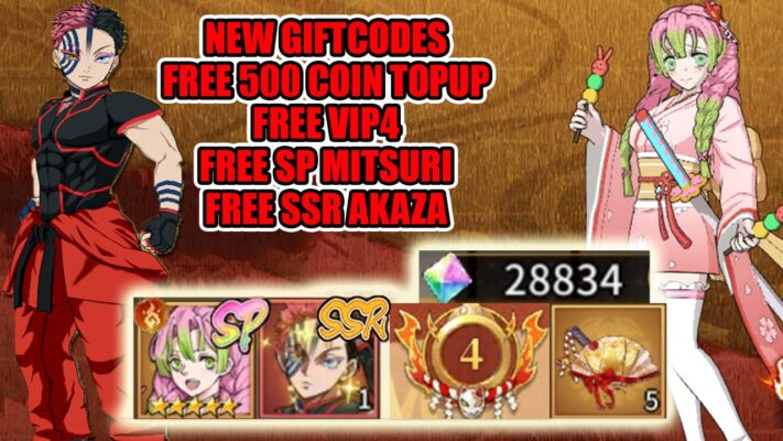 Will Of Hashira Private Server New Codes | Will Of Hashira Mobile Free VIP4 - Free SP - New SSR Akaza - 500 Coin Topup - 28K Diamonds