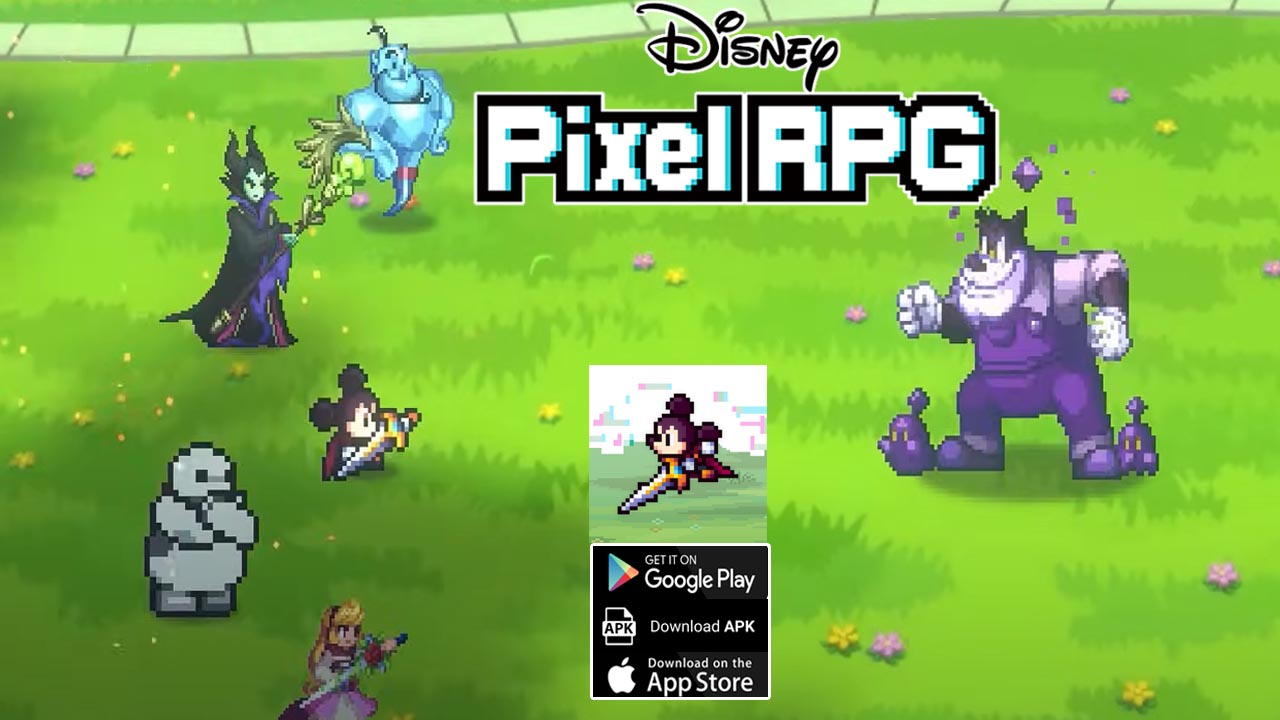 Disney Pixel RPG Gameplay Android iOS | Disney Pixel RPG Mobile Game by GungHo Online 