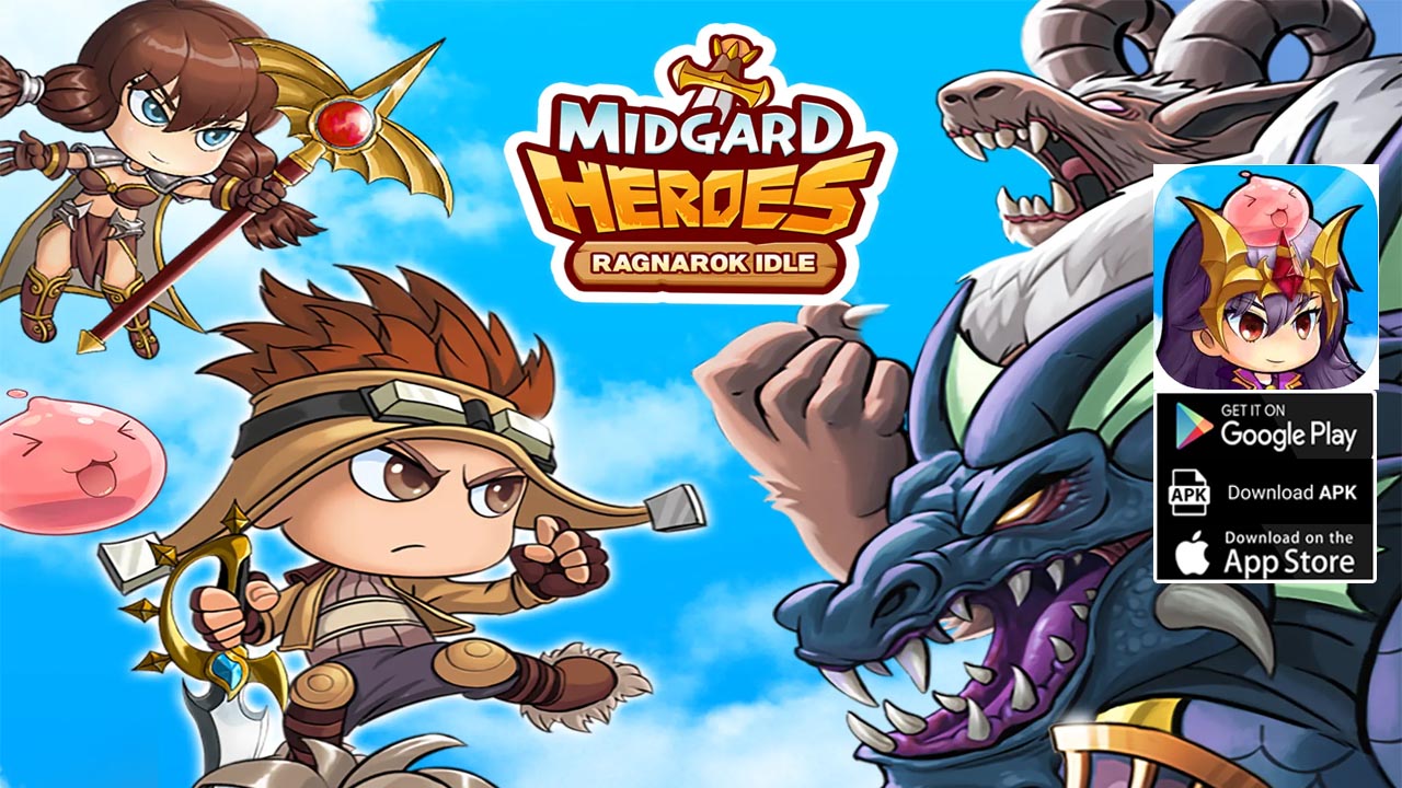 Midgard Heroes Ragnarok Idle Gameplay Android iOS | Midgard Heroes Ragnarok Idle Mobile RPG Game by Gravity Interactive 