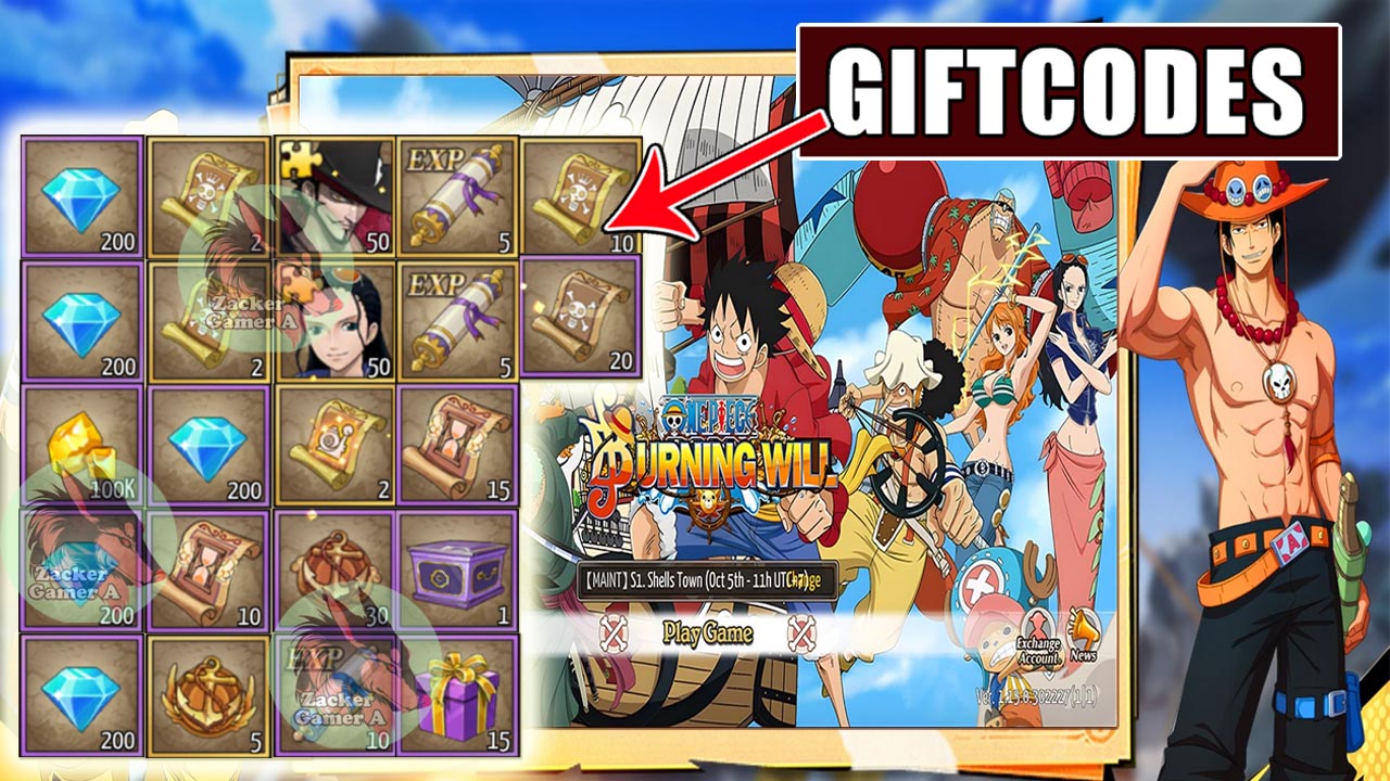 One Piece Burning Will Global & 6 Giftcodes | All Redeem Codes One Piece Burning Will English - How To Redeem Code 