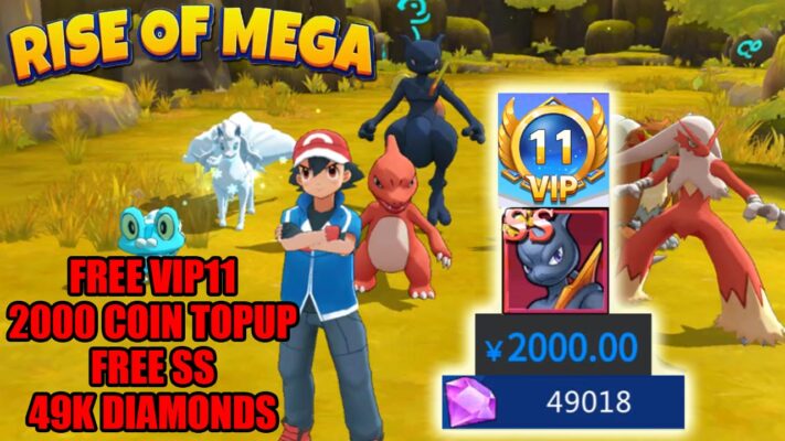 Rise Of Mega CN Gameplay Android | Rise Of Mega Free VIP11 - Free SS - Coin Topup - Diamonds