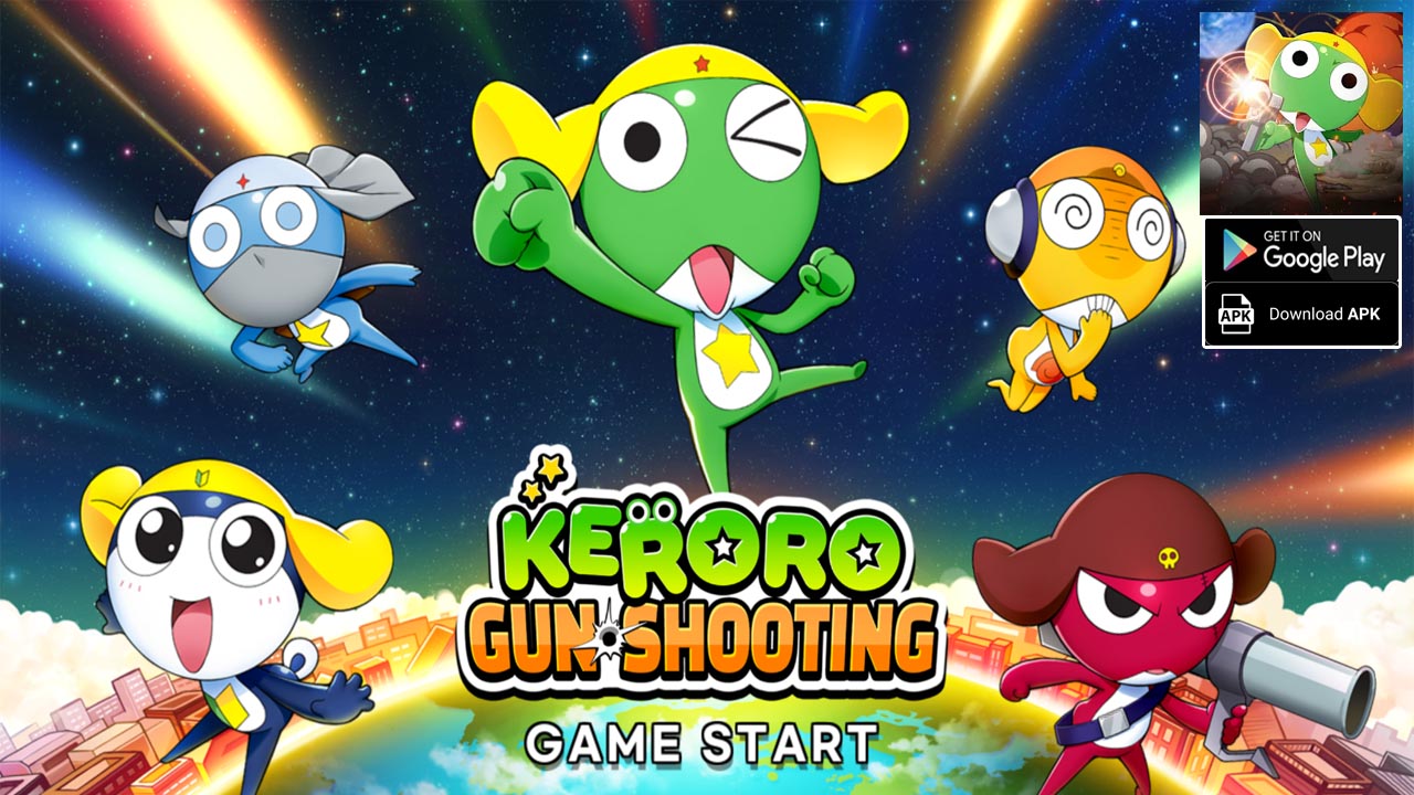 Keroro Gun Shooting Gameplay Android CBT | Keroro Gun Shooting Mobile Action RPG Game by raiwonsoftGLOBAL 