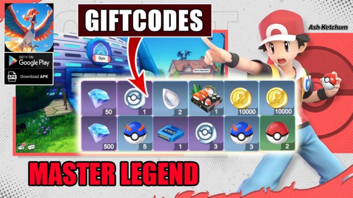 Master Legend Gameplay & 9 Giftcodes | All Redeem Codes Master Legend - How to Redeem Code | Master Legend Pokemon RPG by Moonistaix