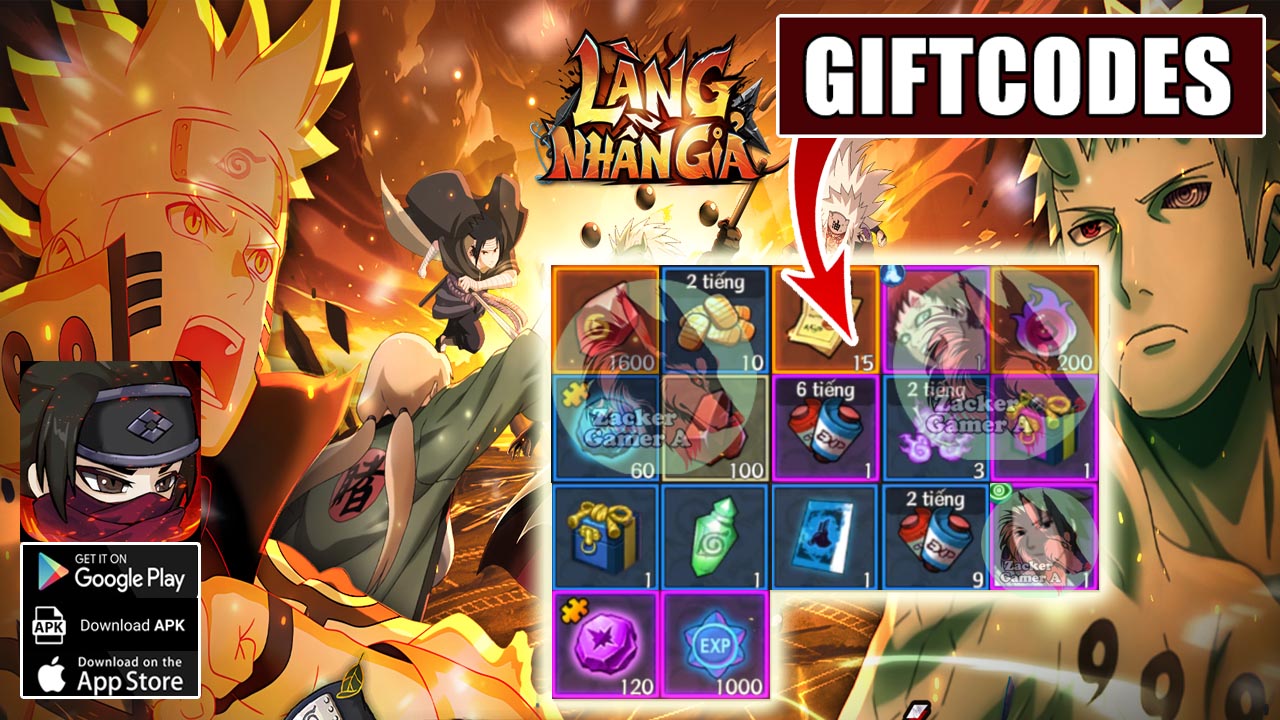 Làng Ninja 3D Mobile & 12 Giftcodes | Full Code Làng Ninja 3D Mobile x Làng Nhẫn Giả - Hướng dẫn cách nhập code 