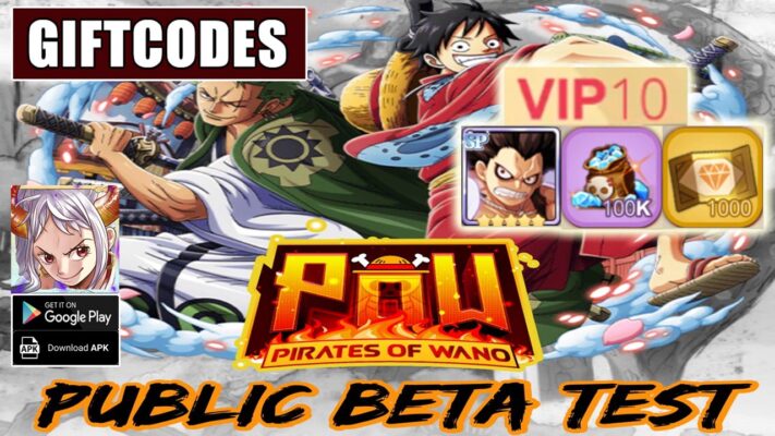 Pirates Of Wano Gameplay & 2 Giftcodes Beta Test | Pirates Of Wano Mobile One Piece RPG Game