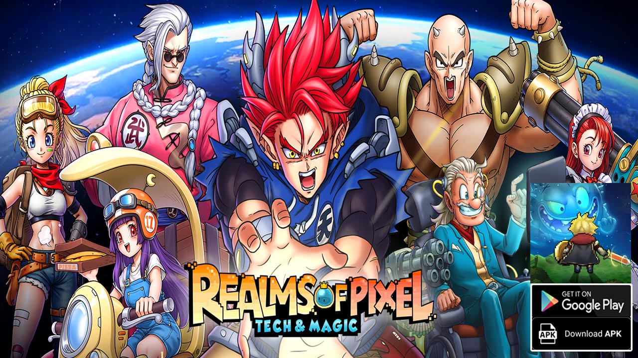 Realms of Pixel Tech & Magic Gameplay Android | Realms of Pixel Tech & Magic Mobile RPG Game by NovaSonic Games 