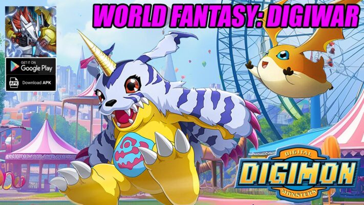 World Fantasy DigiWar Gameplay Android | World Fantasy DigiWar Mobile New Digimon RPG by GInStar