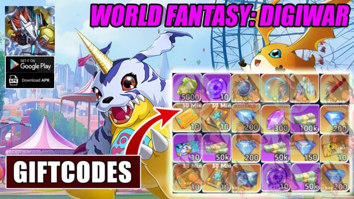 World Fantasy DigiWar & 8 Giftcodes | All Redeem Codes World Fantasy DigiWar/Fantasy World Digiwar - How To Redeem Code